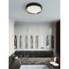 Belle LED 19 inch Black Flush Mount Ceiling Light